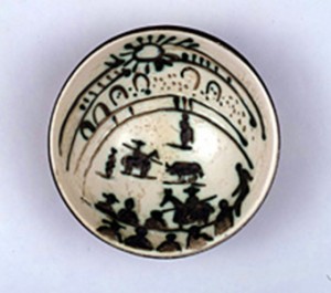 Ceramic Bowl Scene de tauromachie - Acquired 2005 by Pablo Picasso 1881-1973